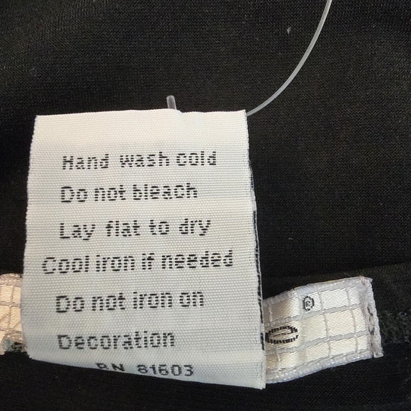 $5 Labelle Womens Beaded Asymmetrical Fitted Top Sheath Dress Black Medium - Picture 8 of 11